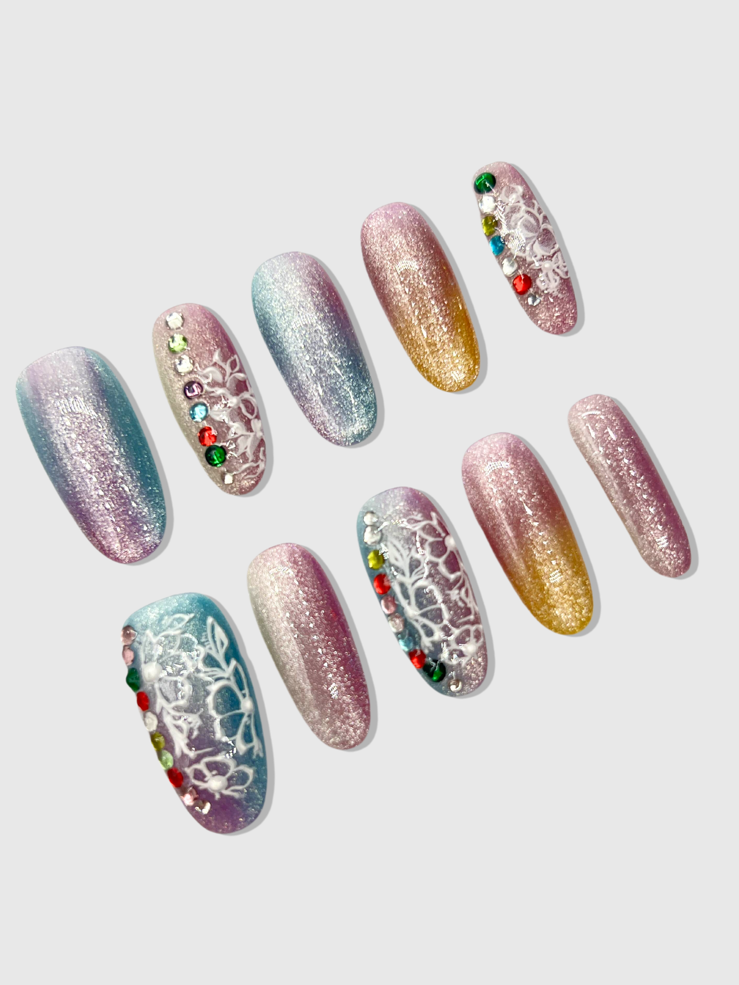 Uñas postizas cola de sirena