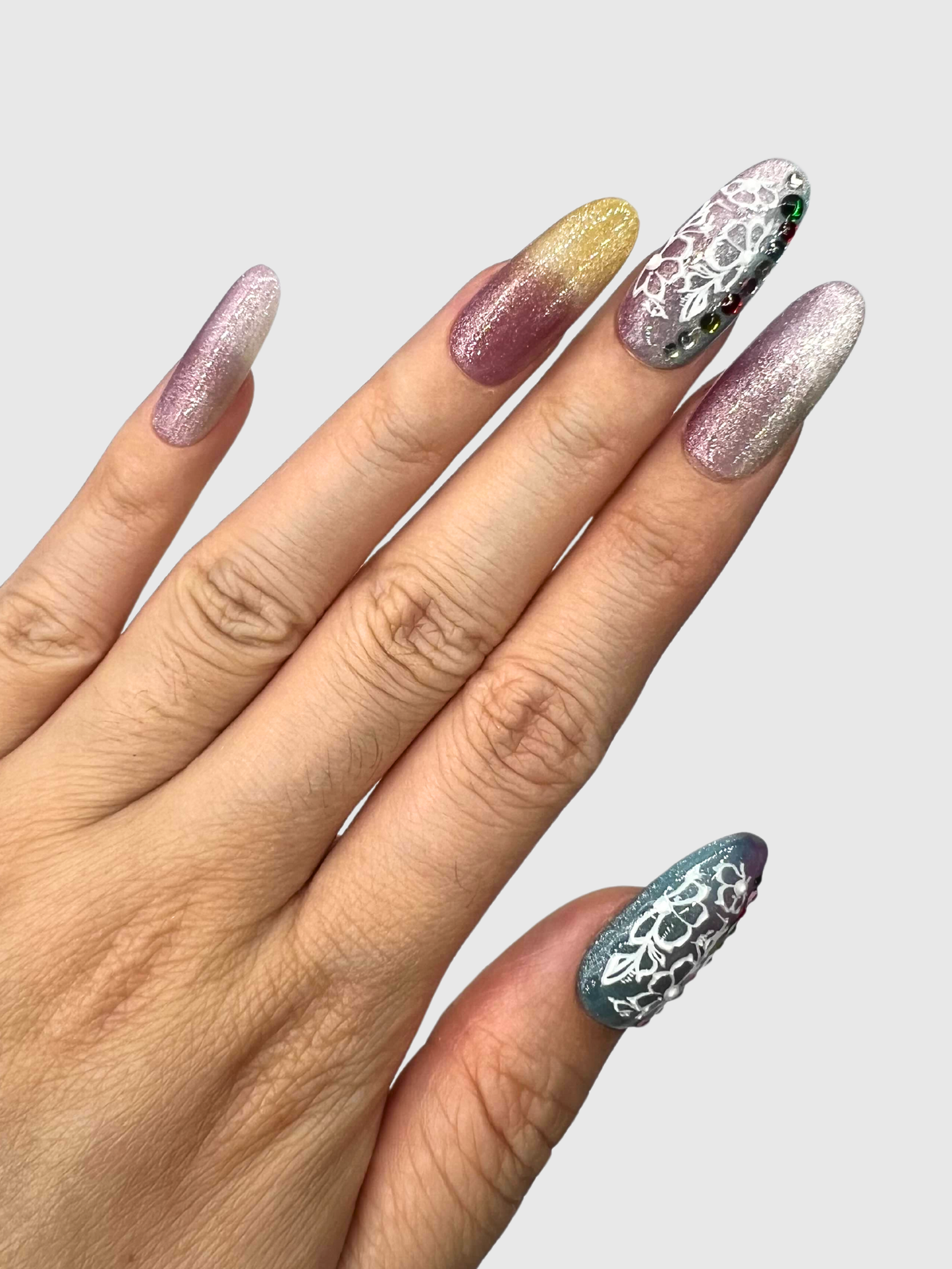Uñas postizas cola de sirena