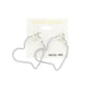 Metal Heart Hoop Earrings