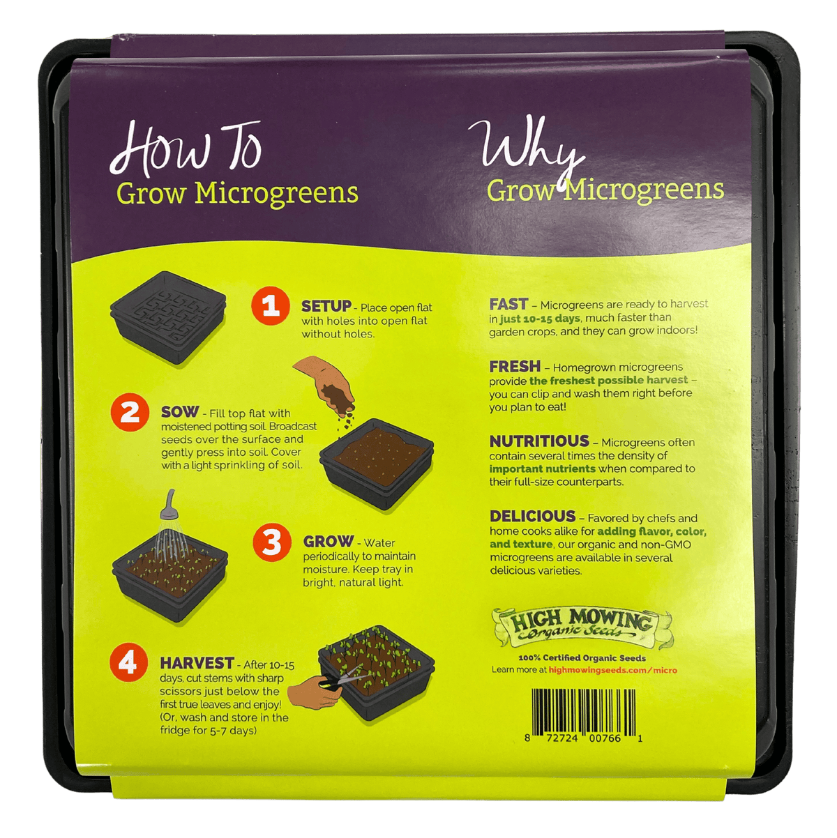 Microgreens Flats - Growing Trays