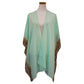Animal Border Chiffon Kimono Poncho