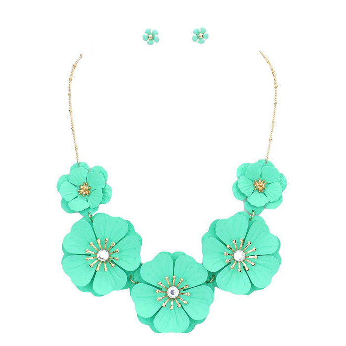Bloom Flower Link Necklace