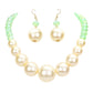 Faceted Beaded Chunky Pearl Necklace