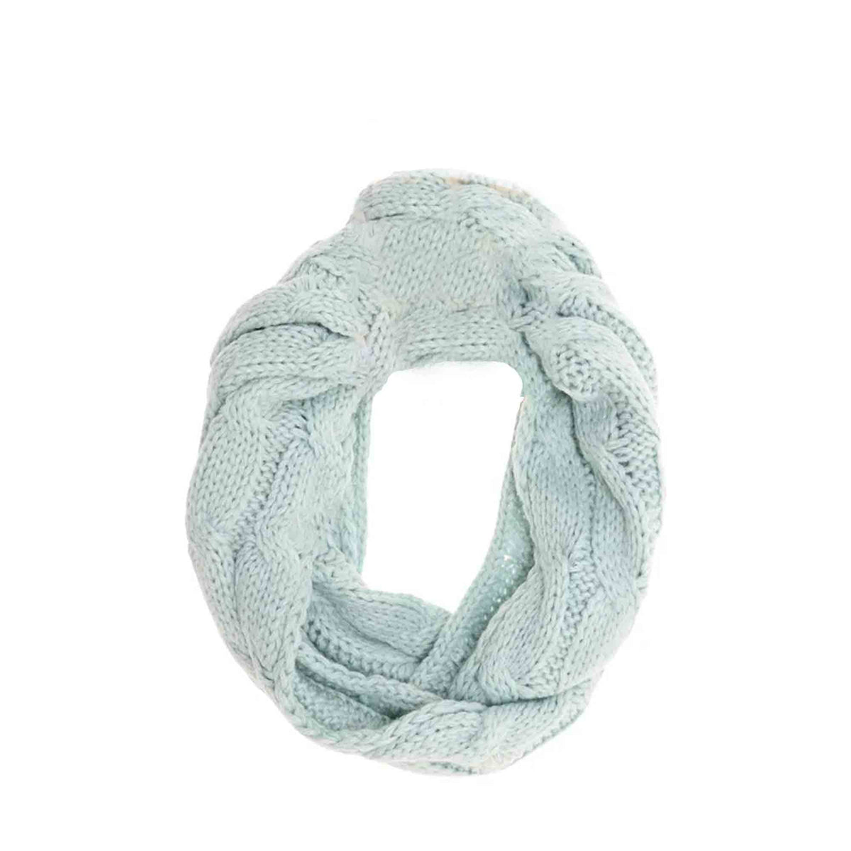 KIDS Solid Cable Knit C.C Infinity Scarf