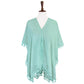 Tassel Trimmed Solid Cover Up