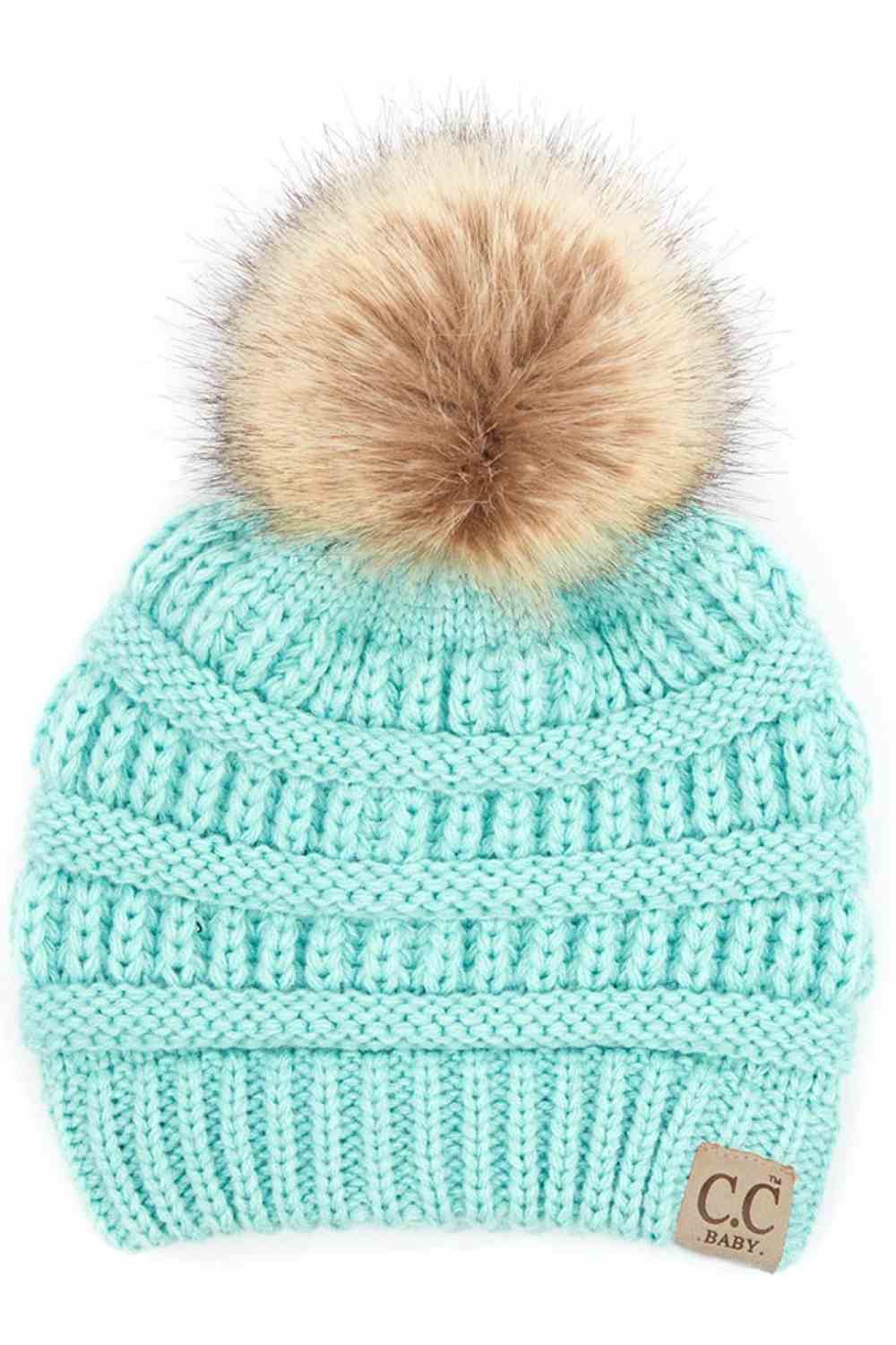 C.C Solid Ribbed Baby Beanie
