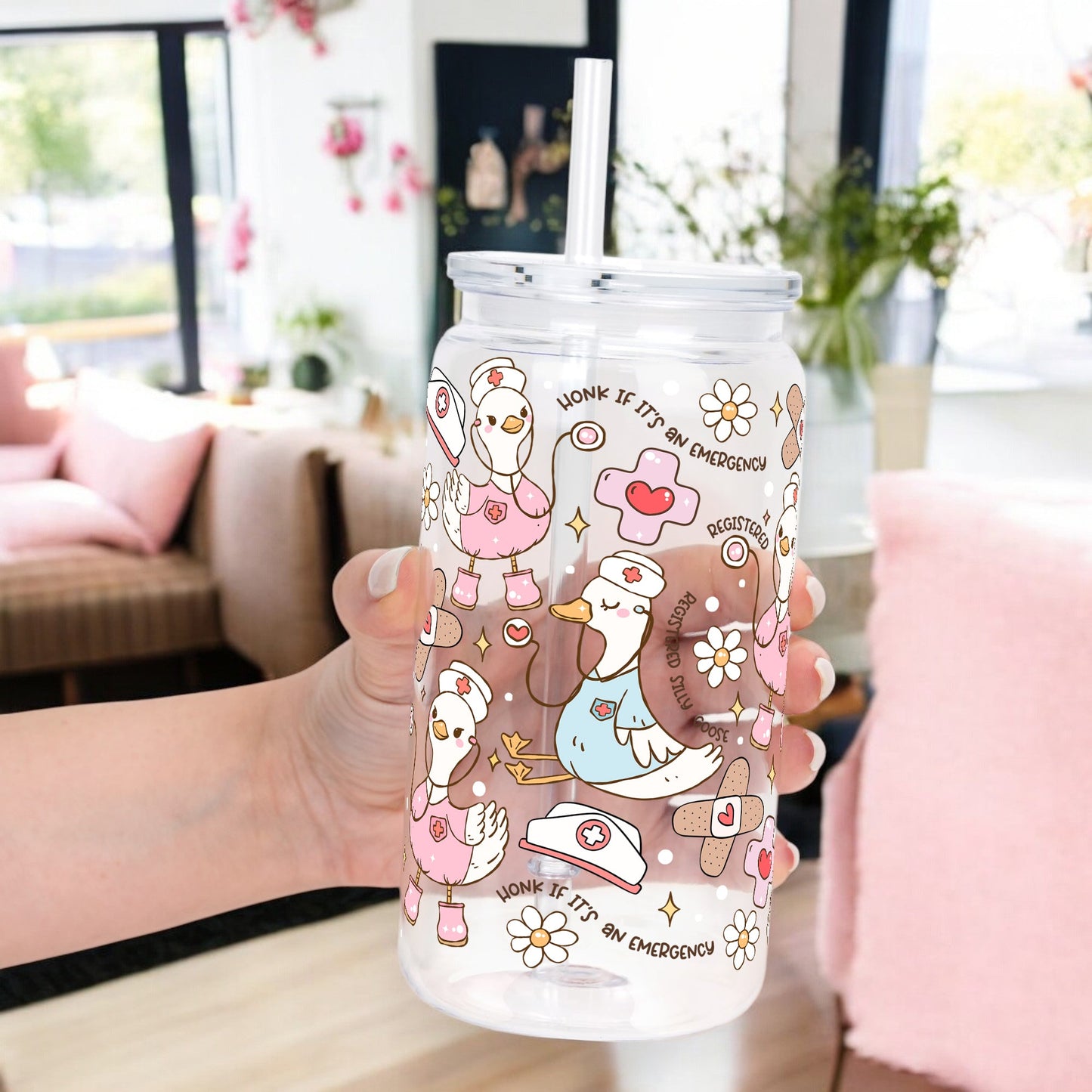 Registered Silly Goose Glass Cups
