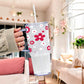 Red Daisy Glass Cups