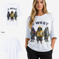 G West Womens 3 Pigeon Oversized Tee