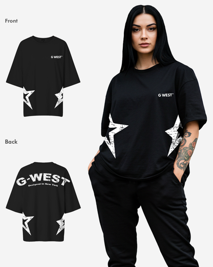 G West Womens Arch Logo Oversized Tee