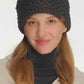 C.C Cross Cell Stitch Knit Winter Headwrap