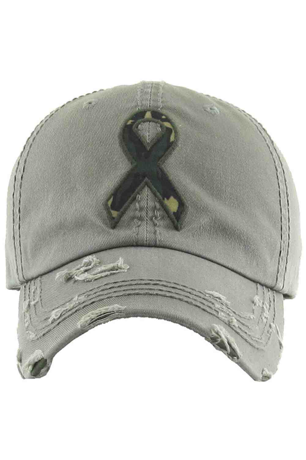 CAMO RIBBON WASHED VINTAGE BASEBALL CAP