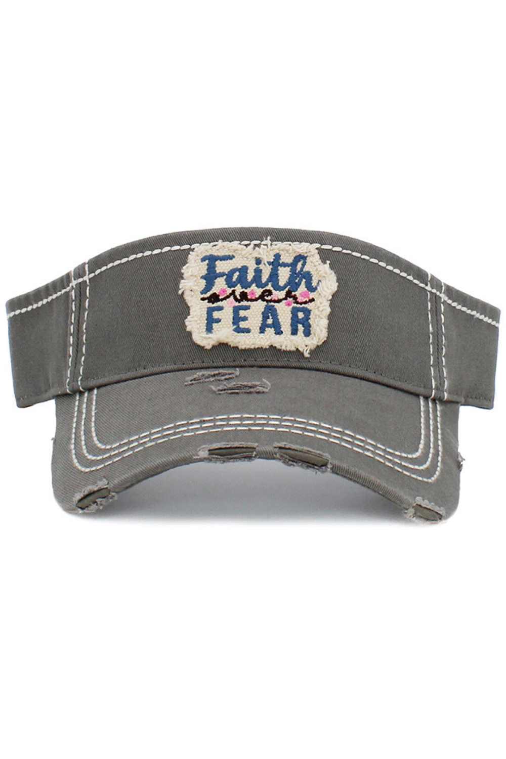 GORRA VISERA VINTAGE "FE EN VEZ DE MIEDO"