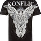 Sakkas Radley Metallic Contrast Wing Mens T-Shirt