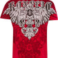 Sakkas Kevin Eagle Wide Wing Printed Mens T-Shirt