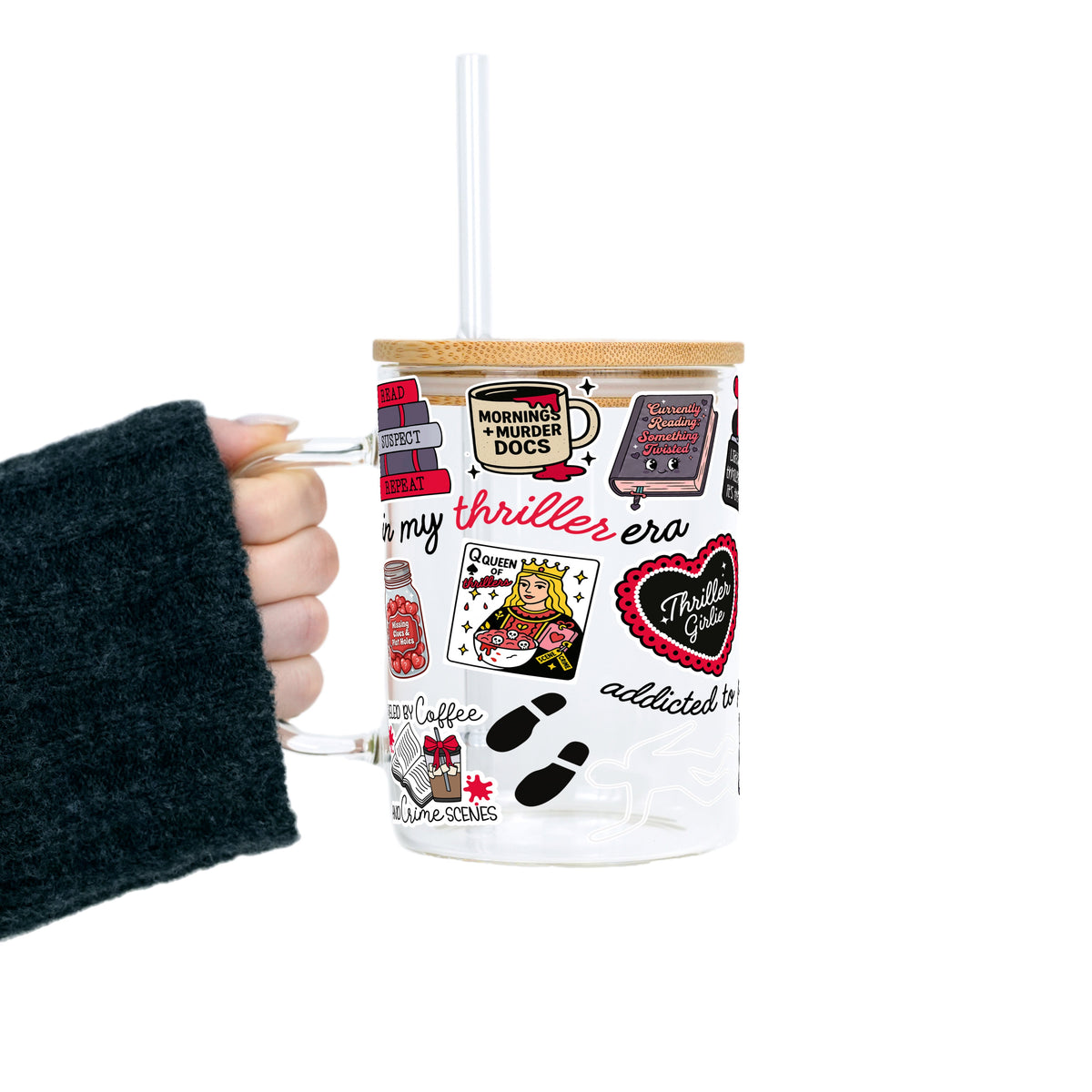 Thriller True Crime Glass Cups