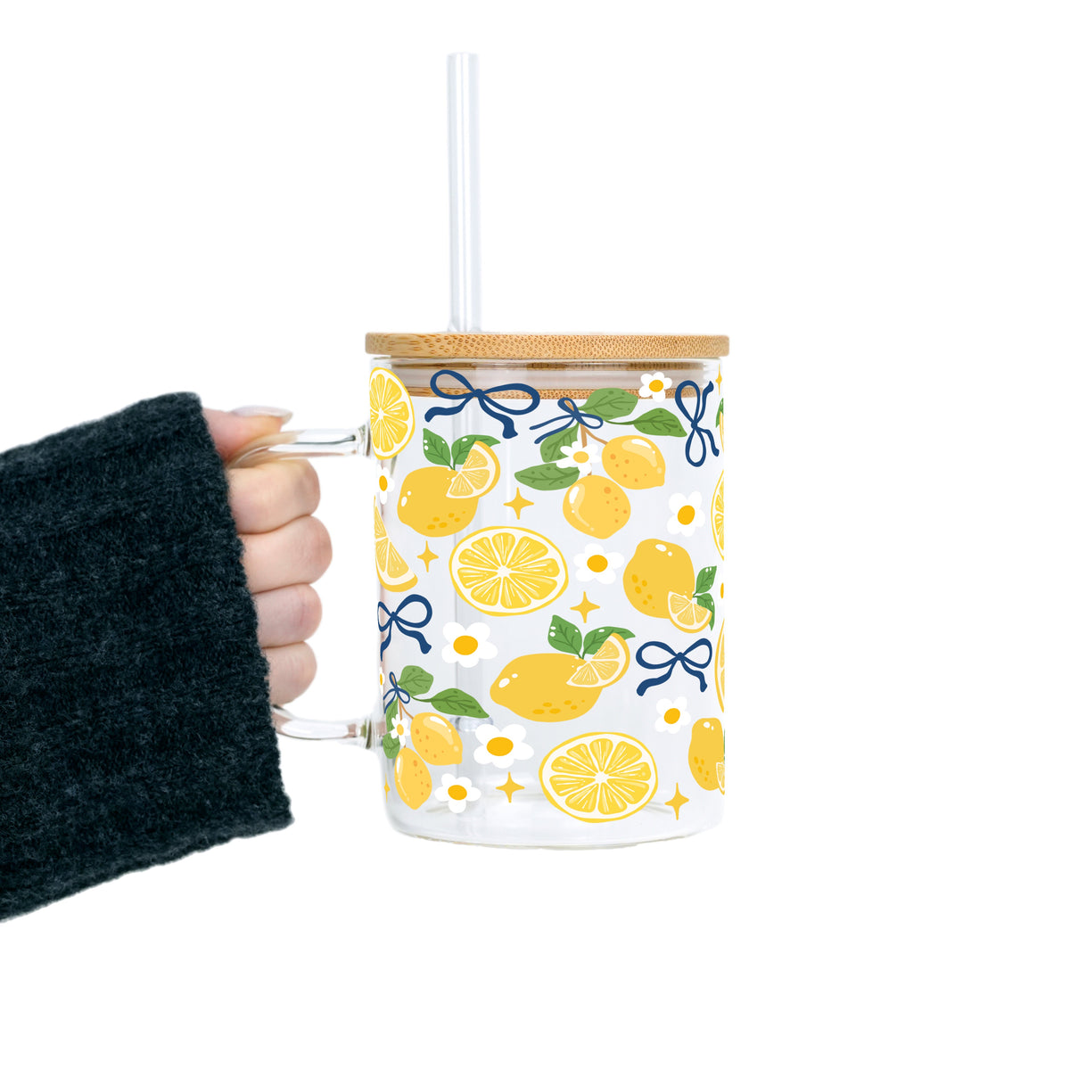 Spring Lemons Glass Cups