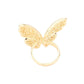 CZ Glass Stone Embellished Butterfly Ring