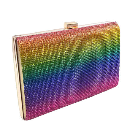 Crystal Shimmery Evening Clutch Bag