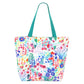 Flower Patterned Beach Tote Bag