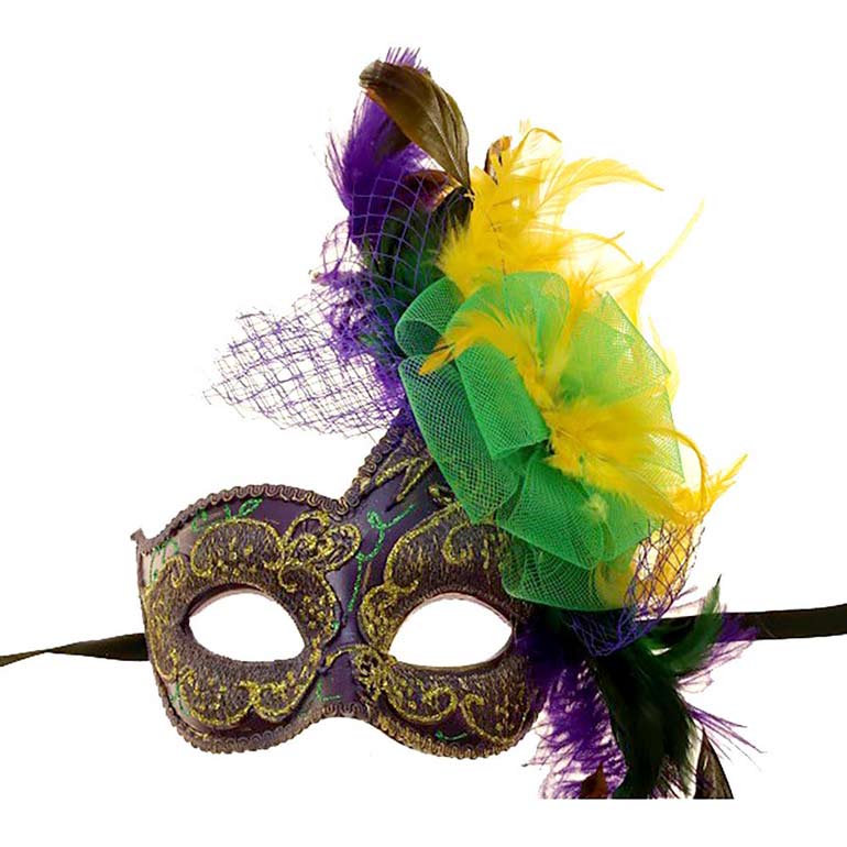 Mardi Gras Feather Mask