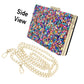 Mother of Pearl Cluster Clutch Crossbody Bag