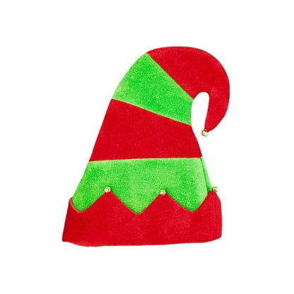 Plush Classic Elf Jingle Bell Hat