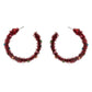 Christmas Tinsel Hoop Earrings