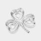 Lacquered Clover Brooch