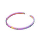 Stainless Steel Crystal Embellished Bangle Evening Bracelet