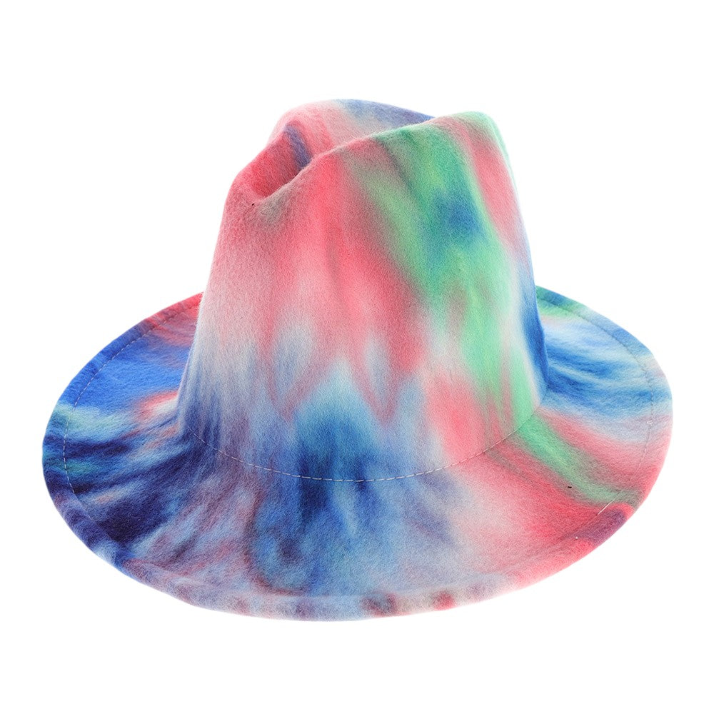 Tie Dye Patterned Panama Hat