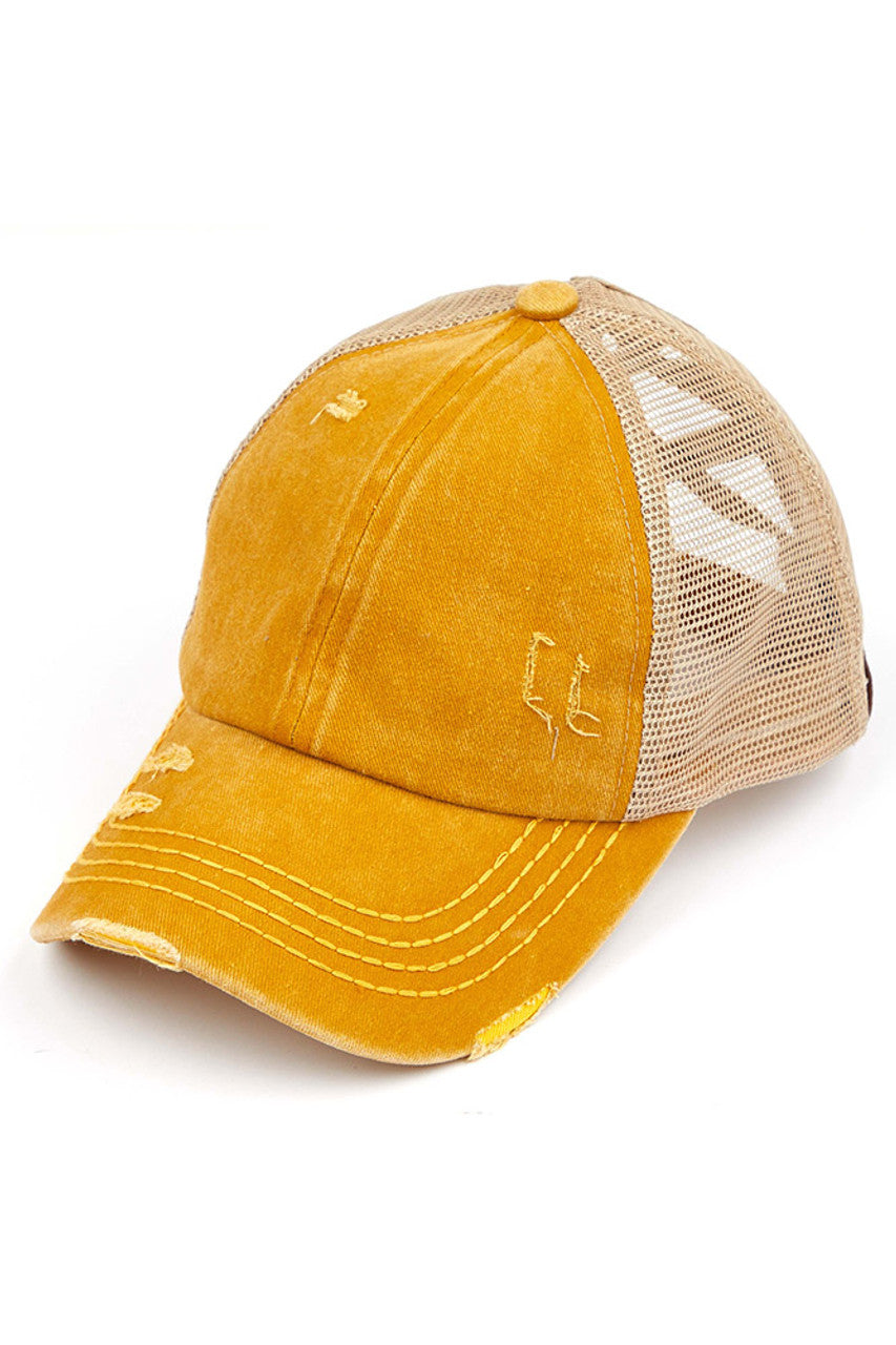 C.C Women's Baseball Ponytail Cap