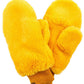 C.C Women's Faux Fur Pop Top Mittens Gloves Shepherd Lining