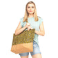 Leopard Print Jute Tote Bag