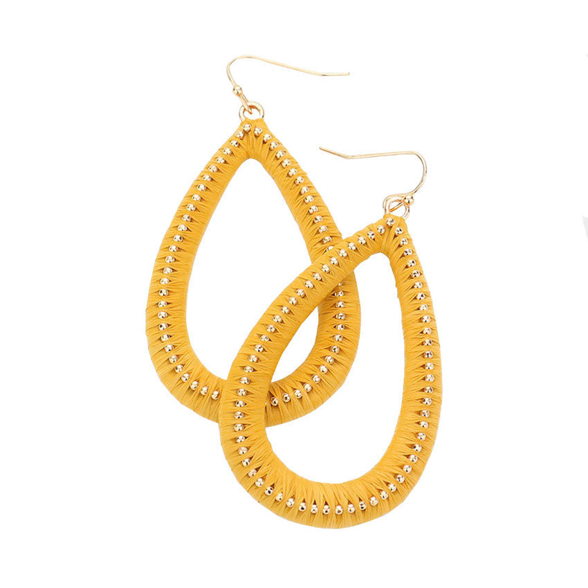 Open Teardrop Dangle Earrings