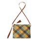 Bolso cruzado de mano con estampado de cuadros escoceses