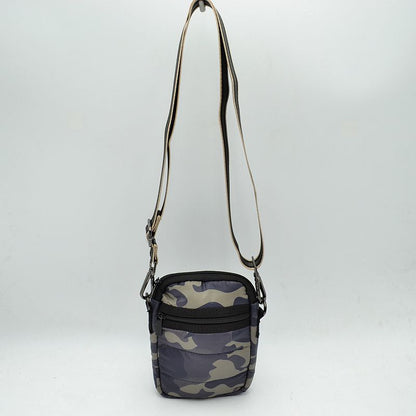 Camouflage Puffer Crossbody Bag Mini Utility Shoulder Bag with Adjustable Strap
