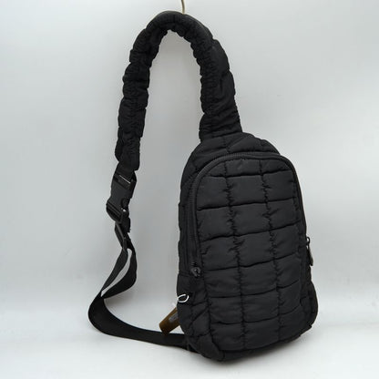Modern Quilted Puffer Sling Backpack