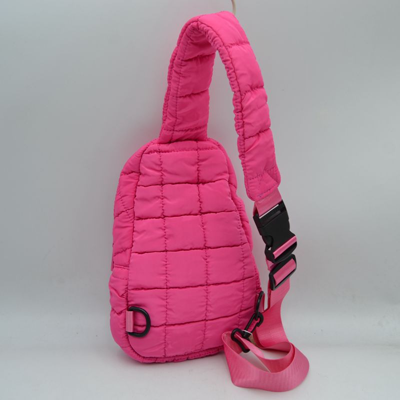 Modern Quilted Puffer Sling Backpack