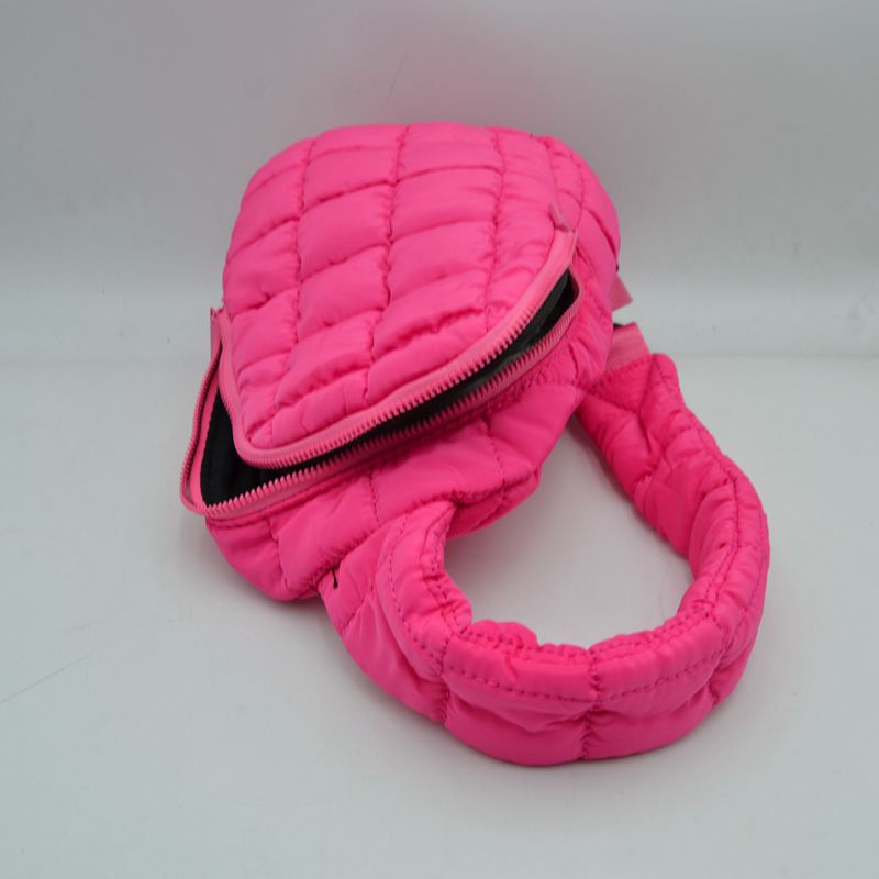 Modern Quilted Puffer Sling Backpack