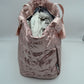 Grid Quilted Puffer Weekender Travel Duffel Bag with Exterior Zipper Pockets