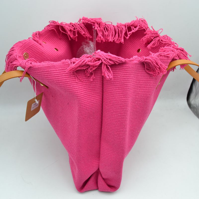 Classic Trapeze Tote Bag with Dual Handles and Ring Detail