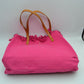 Classic Trapeze Tote Bag with Dual Handles and Ring Detail
