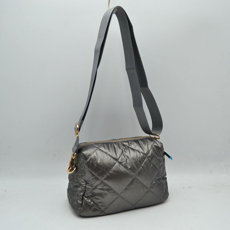 Quilted Puffer Crossbody Bag Shoulder Purse with Adjustable Strap