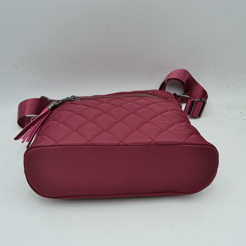 Quilted Crossbody Bag with Adjustable Shoulder Strap