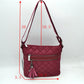 Quilted Crossbody Bag with Adjustable Shoulder Strap