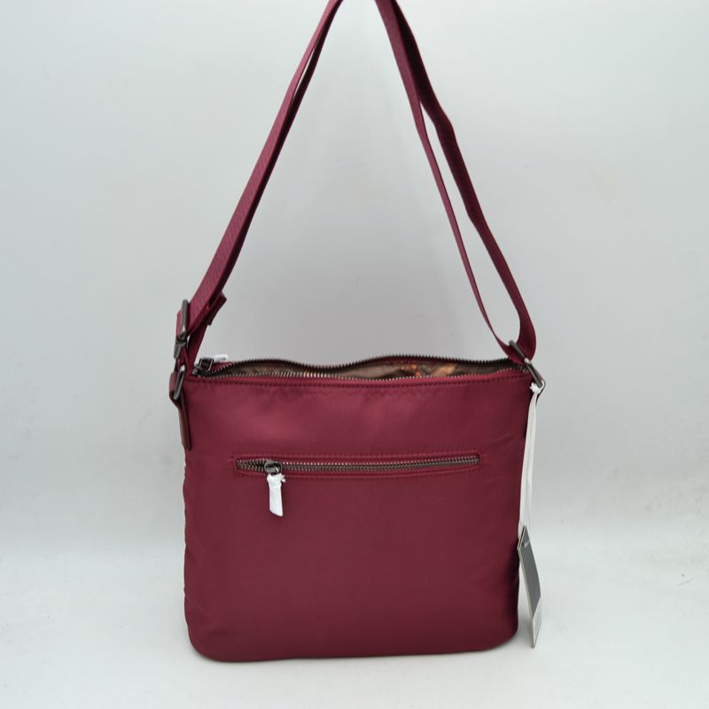 Classic Quilted Nylon Crossbody Bag with Multi-Zipper Pockets
