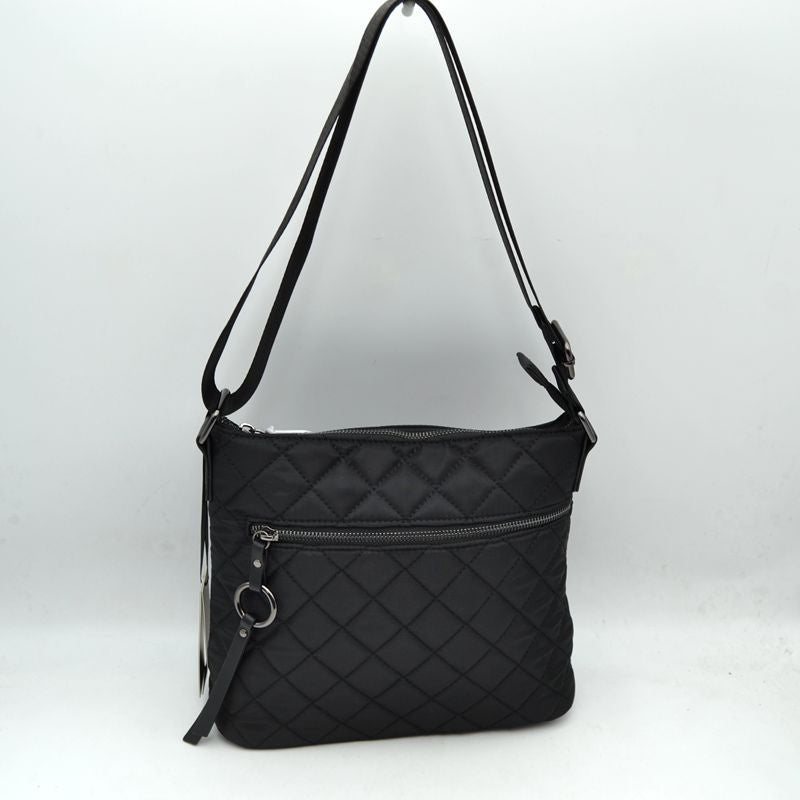 Quilted Crossbody Bag with Adjustable Shoulder Strap