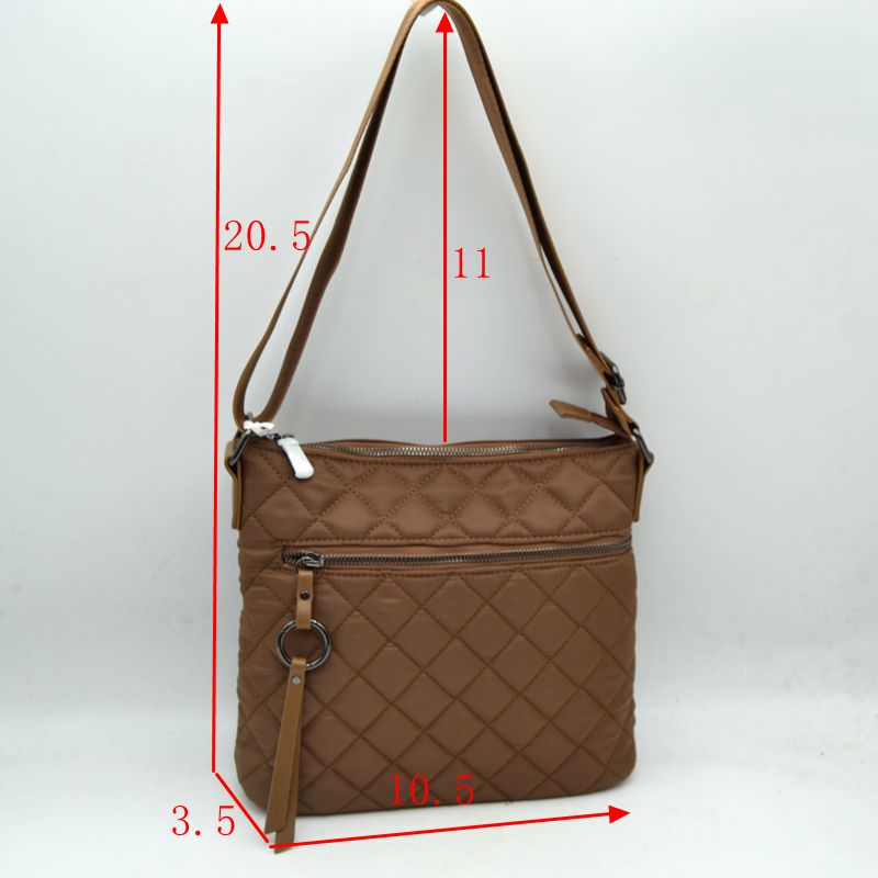 Quilted Crossbody Bag with Adjustable Shoulder Strap