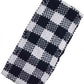 Checked pattern knit headband
